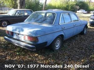 NOV '07: 1977 Mercedes 240 Diesel