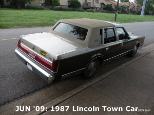 JUN '09: 1987 Lincoln Town Car
