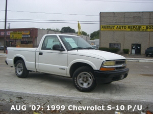 AUG '07: 1999 Chevrolet S-10 P/U