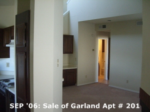 SEP '06: Sale of Garland Apt # 201