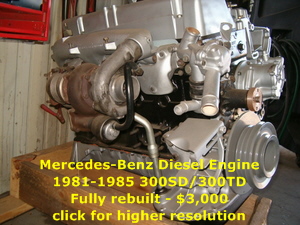 Mercedes Benz fully rebuilt Diesel Engine