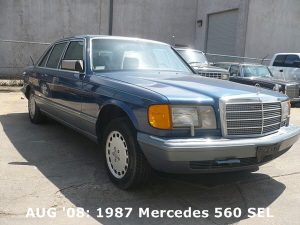 AUG '08: 1987 Mercedes 560 SEL