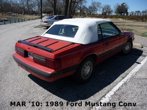 MAR '10: 1989 Ford Mustang Convertible