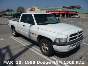 MAR '10: 1998 Dodge RAM 1500 P/U
