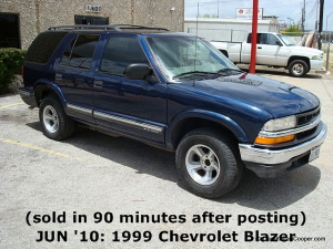JUN '10: 1999 Chevrolet Blazer