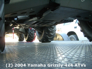 (2) Yamaha Grizzly 4x4 ATVs 