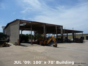 JUL '09: 100' x 70' Building