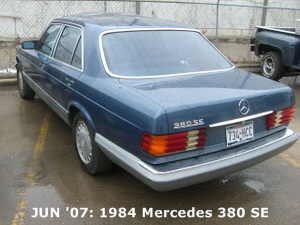 JUN '07: 1984 Mercedes 380 SE