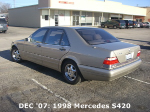 DEC '07: 1998 Mercedes S420