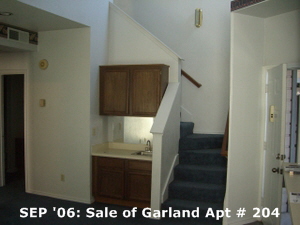 SEP '06: Sale of Garland Apt # 204