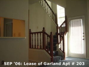 SEP '06: Lease of Garland Apt # 203