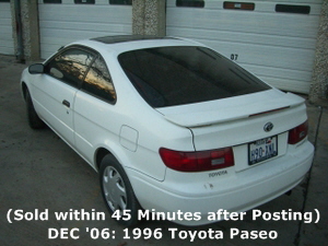 DEC '06: 1996 Toyota Paseo