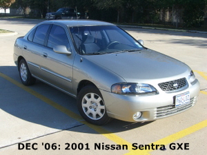 DEC '06: 2001 Nissan Sentra GXE
