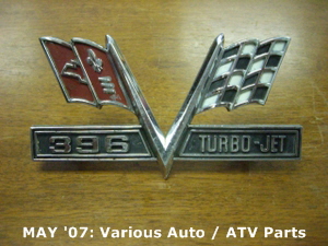 MAY '07: Various Auto / ATV Parts