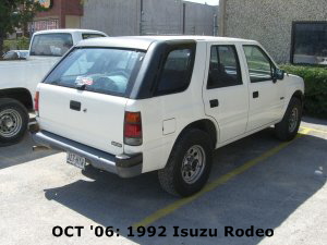 OCT '06: 1992 Isuzu Rodeo