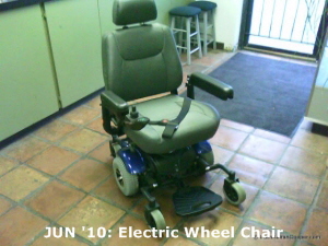 JUN '10: Electric Wheel Chair