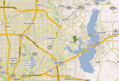 Google Map Rowlett 400x275