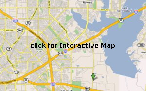 Map Sunnyvale TX 300x187